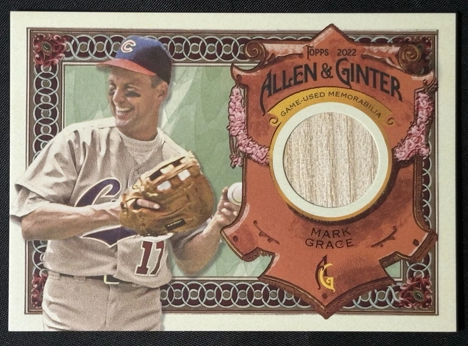 2022 Topps Allen & Ginter Relics Bat Patch Mark Grace AGRA-MG Cubs - Image 1 of 2