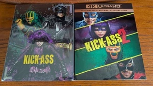KICK-ASS Steelbook (4K UHD BLU-RAY + DIGITAL) Unmasked Edition + KICK-ASS 2 - Picture 1 of 8