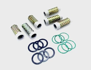 Elemento limpiador de aceite y lavadora paquete de 6 para Royal Enfield Bullet 350cc 500cc - Imagen 1 de 5