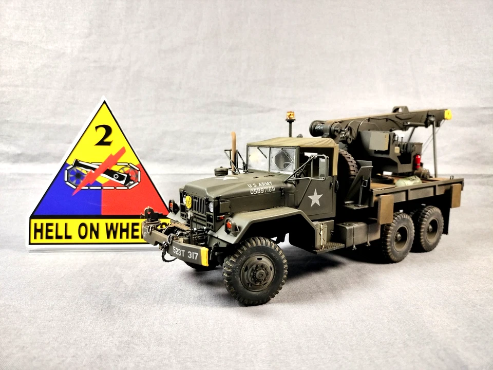 Grúa Pro Built 1/35 US Army M543 5 toneladas recuperación Vietnam Foto 1 de 4