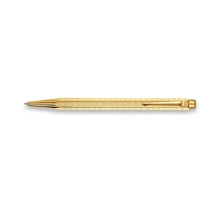 Caran d'Ache Ecridor Chevron Gold Ballpoint Pen 0898-208 - Picture 1 of 1