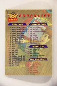 Toy Story 1996 Series 2 Trading Card #50 Checklist ENG L011590 - Photo 1 sur 2