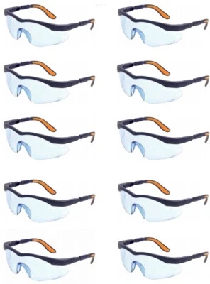 CONSORTE 10er Set Schutzbrille Transparent Arbeitsschutzbrille Augenschutz Arbeitsbrille