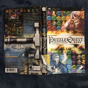 Puzzle Quest: Challenge of the Warlords (Sony PSP, 2007) Cover/Box Art No Case - Picture 1 of 6