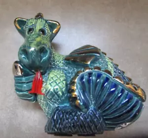 Artesania Rinconada Drago Respiratore di Fuoco Collezione RARA Figura DeRosa Uruguay - Foto 1 di 10