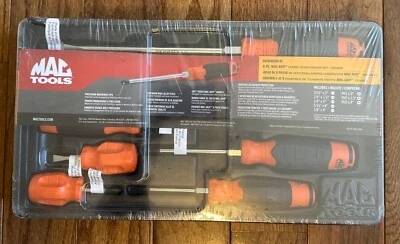 MAC Tools - 8-PC. Mac-Grip™ Combination Screwdriver Set - Orange - Image 1 of 2