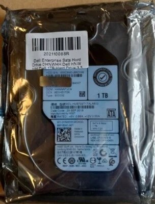 Enterprise Sata Hard Drive 0HNWHH Dell HNWHH Dell 1TB Hard Drive 3.5 - Image 1 of 4