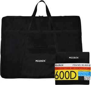 Soft Art Portfolio Bag: 32 X 42 Inch Black Art Canvas Portfolio Case - Waterproo - Picture 1 of 12
