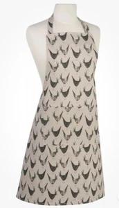 Now Designs Chicken Scratch Kitchen Chef's Cotton Apron - Picture 1 of 4