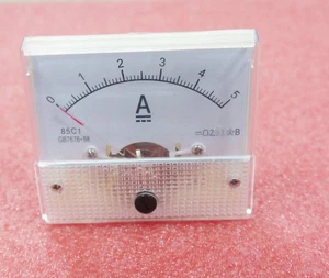 85C1 0-5A Analogico Panel AMP Current Meter Amperometro Gauge - Imagen 1 de 1