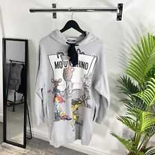 Moschino Rat A Porter Hoodie Dress In Grey RRP £545