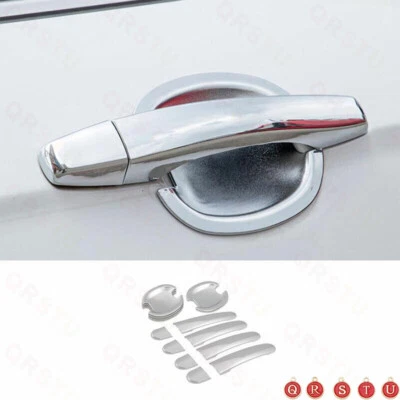 Para Volkswagen Jetta 2012-2017 2018 ABS Cromo Puerta Cuenco Taza Manija Cubierta Tapiz Foto 1 de 4