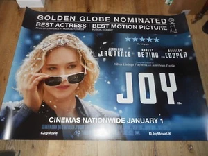 JOY - ORIGINAL DS BRITISH QUAD CROWN ROLLED POSTER - 2015 - JENNIFER LAWRENCE - Picture 1 of 1