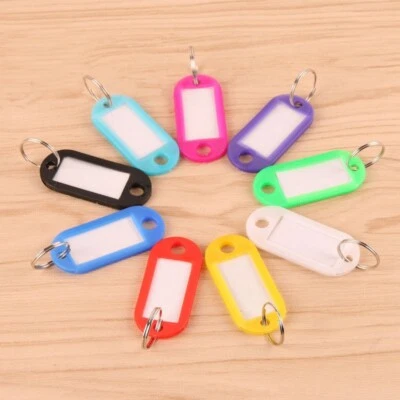 Plastic Keychain Key Tags 10 PCS Card Name Label Keychain (10 PCS) - Image 1 of 4