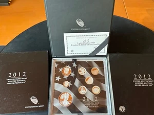2012 UNITED STATES LIMITED EDITION SILVER PROOF SET WITH BOX AND COA - Picture 1 of 2