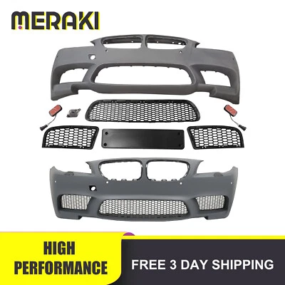 Cubierta de parachoques delantero para BMW Serie 5 Sedán 11-17 estilo M5 con PDC 535i 528i Foto 1 de 3