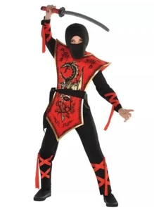 Ninja Assassin - Black/Red - Costume - Child - 4 Sizes - Picture 1 of 2