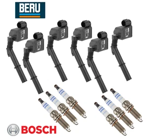 OEM Ignition Coil Beru & Spark Plug Double Iridium Bosch (6sets) for Mercedes V6 - Picture 1 of 1