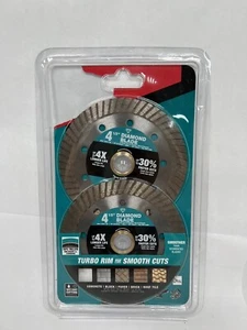 Makita B-69705 4-1/2-In Diamond Blade, Turbo, General Purpose, 2/Pk - Picture 1 of 2