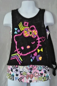 Girl's shirt by Hello Kitty Size XS 4/5 Black in color with must-colored cat  - Picture 1 of 12