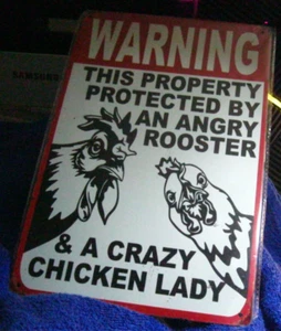 Metallschild Hühner Neu - Bild 1 von 1