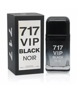 717 VIP BLACK NOIR 3.4 Oz Men Cologne Eau De Parfum Long Lasting Natural Spray - Picture 1 of 1