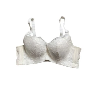 WOMEN'S WHITE LACE PADDED SUPPORT BRA SZ 44 NWT - Picture 1 of 6