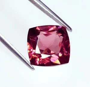 Gema corte cojín zafiro Padparadscha natural piedra preciosa suelta certificada de 10 quilates G69 - Imagen 1 de 13