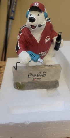 Tim Wolfe Sculpture Coca Cola Nascar Racing Family Series Big Lug #88 With Box Cover