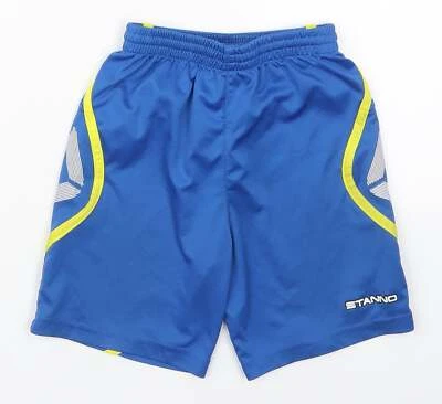Stanno Boys Blue Polyester Blend Sweat Shorts Size 8 Years Reg - Image 1 of 4