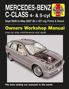 Mercedes-Benz C-Class Petrol/Diesel (Sept 00-May 07) Haynes Manual (Paperback) - Picture 1 of 11