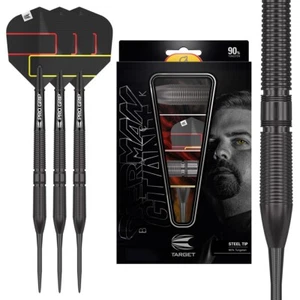 Gabriel Clemens Black 90% Tungsten Steel Tip Darts by Target - Picture 1 of 6