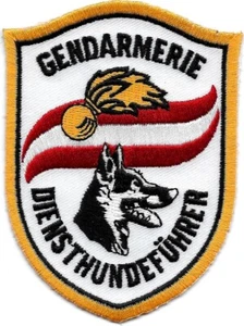 Österreich K-9 DHF Polizei GENDARMERIE Hundeführer GELB Stoff- Abzeichen Patch - Picture 1 of 2