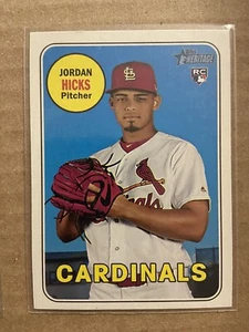 2018 Topps Heritage High Number #620 Jordan Hicks Rookie Card Cardinals - Picture 1 of 2