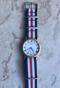 Orologio Capital Roman Raro Vintage Cinturino Nato Nuovo - Picture 1 of 6