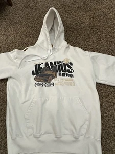 Vintage Akademiks Hoodie Mens White And Black Y2K Size 2XL - Picture 1 of 8