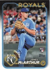 2024 Topps Series 2 #434 James McArthur Kansas City Royals RC - Afbeelding 1 van 2