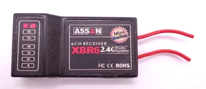 ASSAN X8R6 2.4 Ghz 6 channel receiver short antennae version excellent condition - Picture 1 of 2