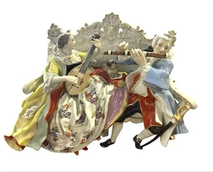 Meissen Two People On The Sofa Kendler Figurine Crinoline Skirt Series - Picture 1 of 13