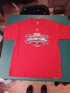 A1 Boston Red Sox World Series 2007 American League Champions Shirt Large - Bild 1 von 11
