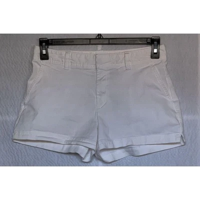 GAP City Short white women shorts size 6 cotton spandex - Image 1 of 4