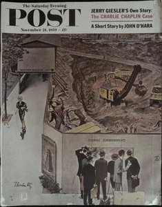 The Saturday Evening Post November 21, 1959 Thornton Utz, Complete Magazine - Imagen 1 de 1