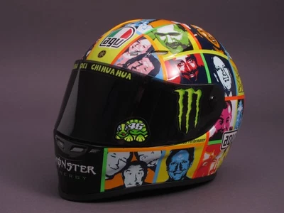 1/2 Minichamps AGV Helm - Valentino Rossi - MotoGP Laguna Seca - 2010 - Bild 1 von 4
