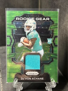 2023 Panini Prizm - Rookie Gear De'Von Achane #RG-DA Neon Green Pulsar Prizm... - Bild 1 von 2