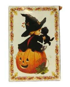 Halloween Freunde Garten Flagge Bilder in Kunst 2002 Halloween Herbst 25,5x38 Neu - Bild 1 von 3