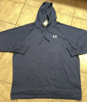 Sudadera con Capucha Under Armour Para Hombres 4XL TALL Azul Rival Polar Pullover Elástico Rendimiento Foto 1 de 4