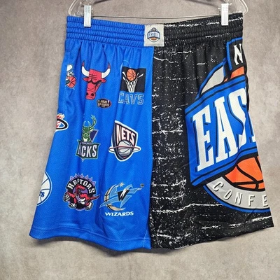 NWT Mitchell & Ness HWC NBA East All Star Jumbotron 3.0 Jersey Shorts Mens L $75 - Image 1 of 4