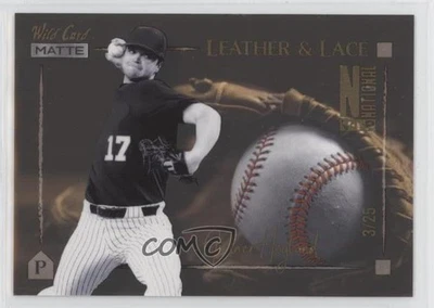 2022 Wild Card MATTE National Convention VIP Gold - Pink Stitches /8 Jack Leiter - Image 1 of 2