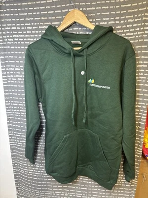 Sudadera con Capucha Verde Bordada Marca Scottish Power UNEEK UX4 Talla PEQUEÑA Foto 1 de 4