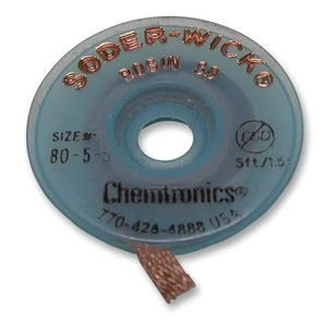 CHEMTRONICS - Pita Nyahpasang Solder Rosin Label Coklat 3.7mm x 1.5m - Picture 1 of 1